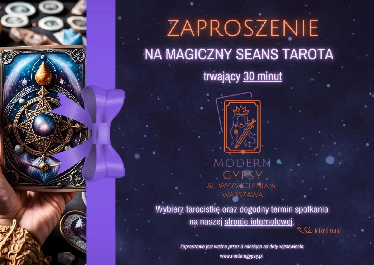Zaproszenie na magiczny seans tarot tak nie. Wybierz tarocistkę i termin na naszej stronie.